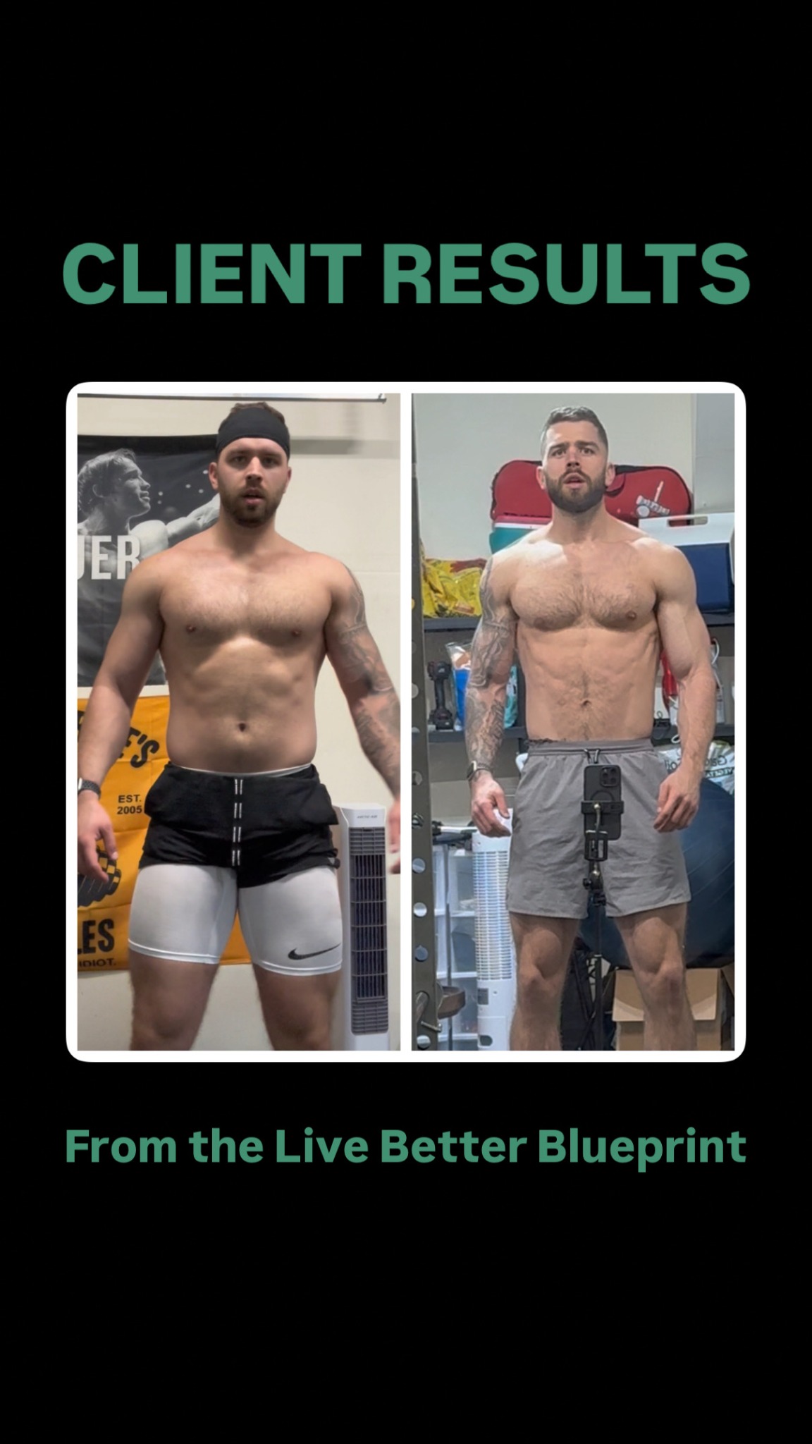 Live Better client results transformation slide