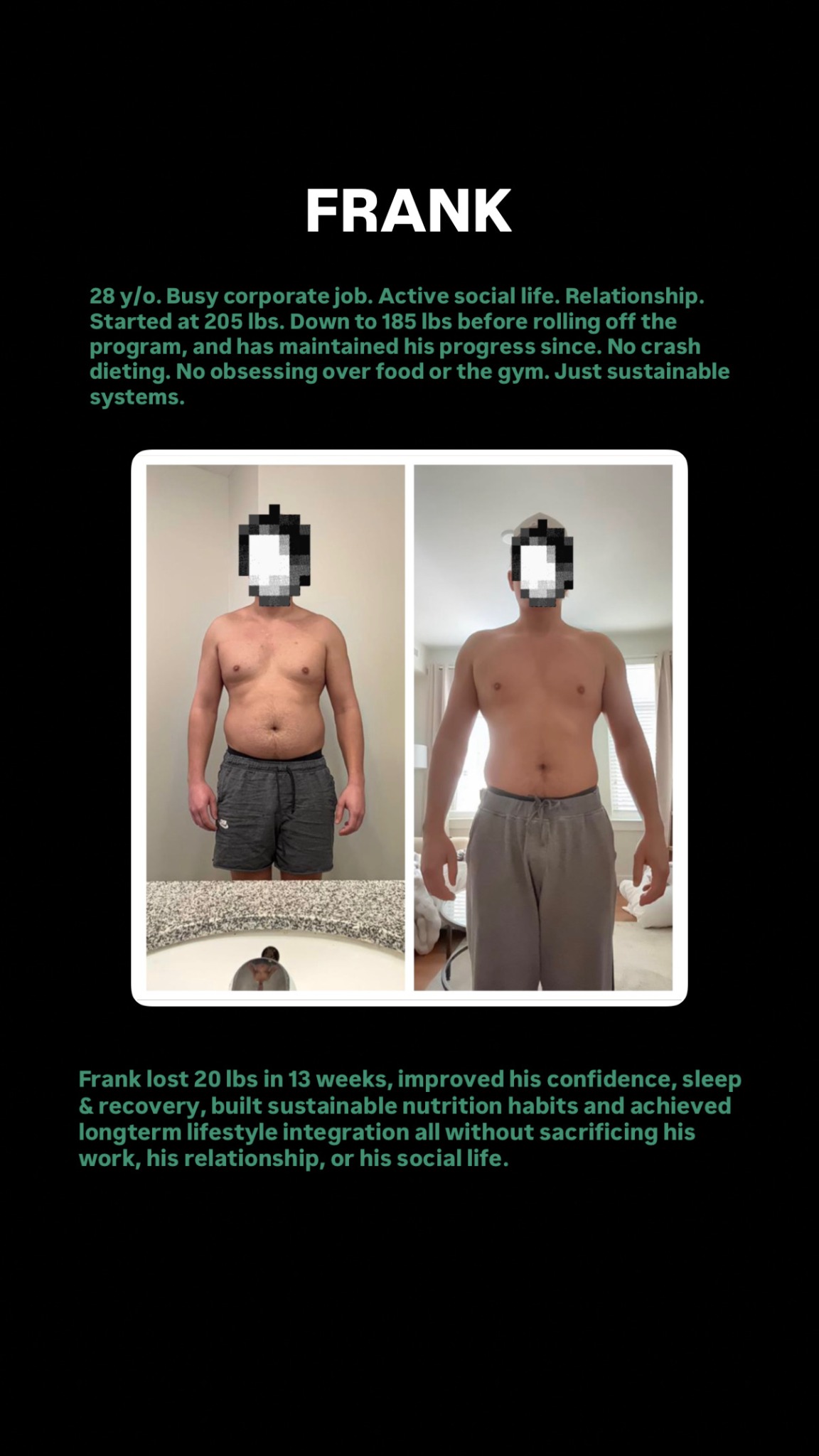 Client transformation from the Live Better Blueprint