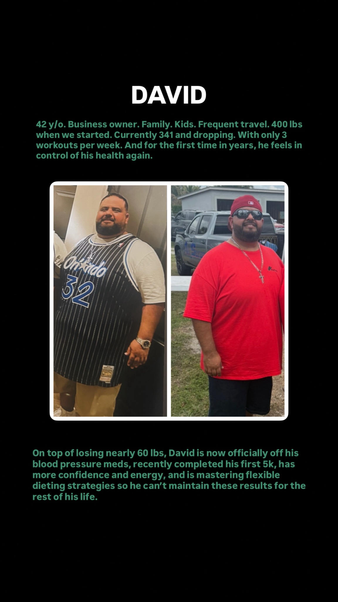 Client transformation from the Live Better Blueprint