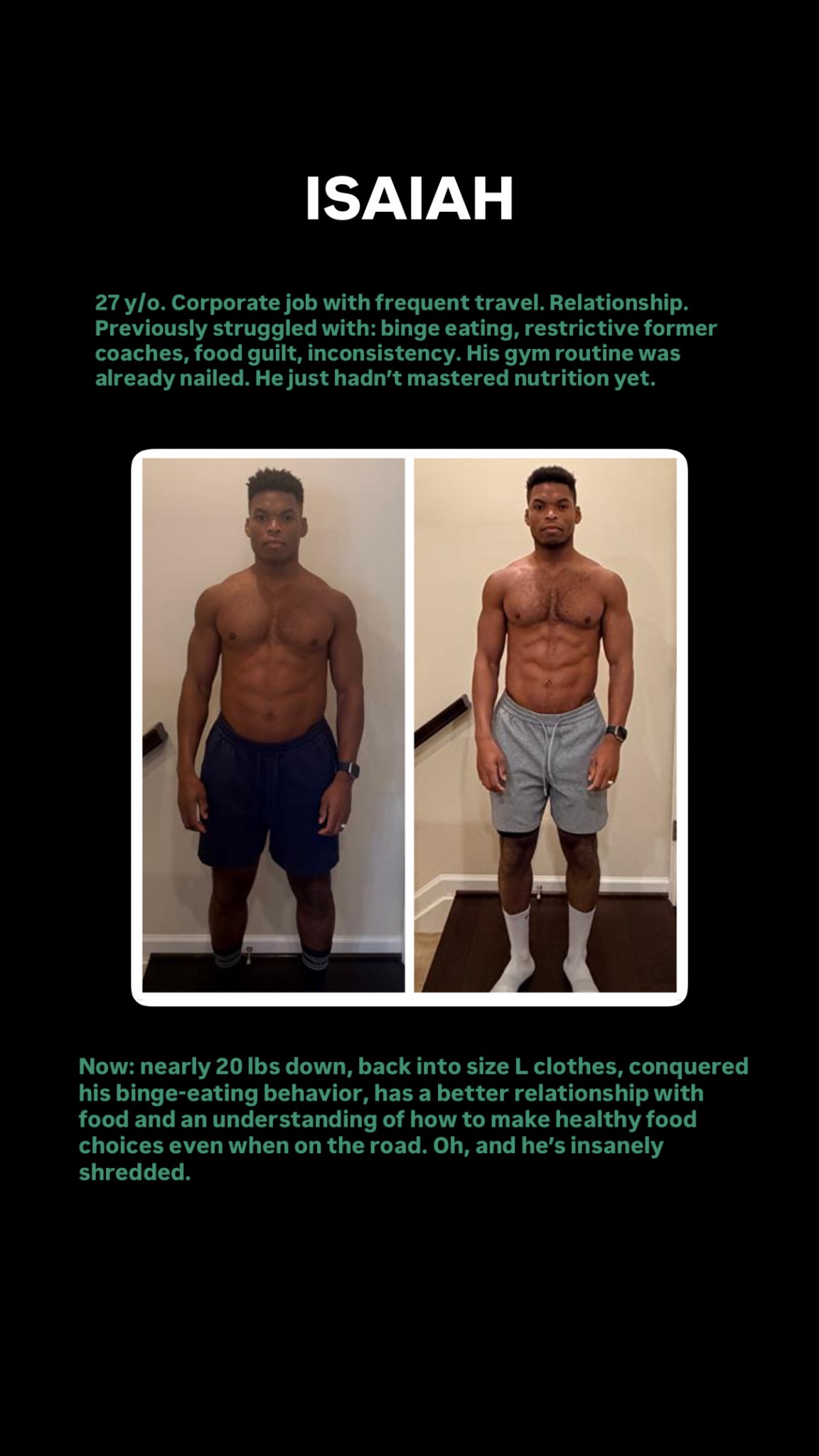 Client transformation from the Live Better Blueprint